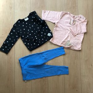 キッズ女児服　秋冬春ものトップス　3点まとめ売り　女児90