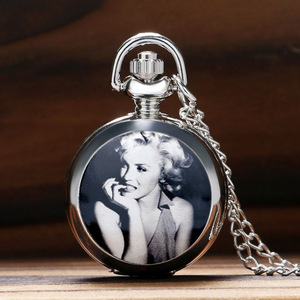 [ postage our company charge ] pocket watch pocket watch netsuk less chain attaching Vintage antique style Marilyn Monroe P597