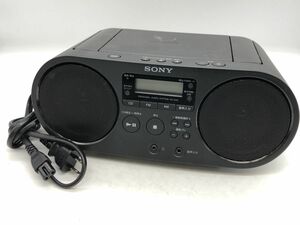 1102-013S⑤22241　ラジカセ SONY ソニー ZS-S40 パーソナルオーディオシステム CDラジオ CD AM/FM ブラック 2021年製