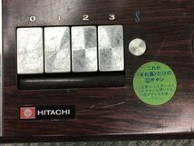 1103-200MK⑱4713 扇風機 HITACHI 日立 ヒタチ H-672 DESK FAN ファン 昭和レトロ グリーン ブラウン 家電 電化製品_画像5