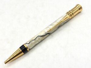1104-505S⑥22423　ボールペン PARKER パーカー DUOFOLD デュオフォールド パール&ブラック ツイスト式 文房具 筆記用具