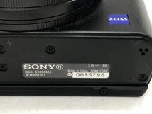 1201-032S⑤22604　コンパクトデジタルカメラ SONY ソニー DSC-RX100M3 Cyber shot サイバーショット ケース付き_画像8