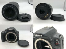 1103-228MK⑨4529 デジタルカメラ　キャノン　CANON　DOUBLE　ZOOM KIT　EOS　KISS X7 / ボディ ブラック 箱有_画像8