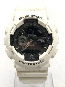 1102-528S⑤22457RP　腕時計 CASIO カシオ G-SHOCK Gショック GA-110GW ホワイト×ブラック デジタル クォーツ