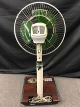 1103-200MK⑱4713 扇風機 HITACHI 日立 ヒタチ H-672 DESK FAN ファン 昭和レトロ グリーン ブラウン 家電 電化製品_画像8