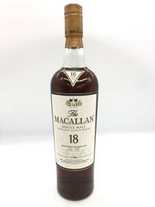 1130-024S⑯22333　お酒 700ml 43% MACALLAN マッカラン 18年 1986 シングルモルト ハイランド スコッチ ウイスキー 未開栓