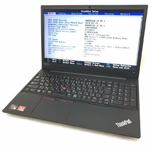 1円～【ジャンク】Lenovo ThinkPad E585 20KVS00A00 AMD Ryzen 5 2500U 8GB HDD500GB 15.6インチ T009296 【訳あり】