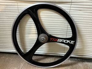 TRISPOKE バトンホイール リア チューブラー カーボン ロード用