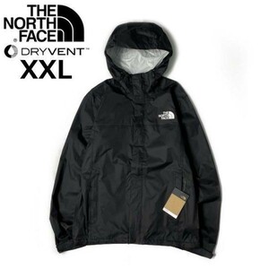 1円～!売切!【正規新品】THE NORTH FACE◆VENTURE 2 JACKET◆マウンテンパーカー US限定 パッカブル 登山(XXL)黒(ロゴプリント) 180915-50