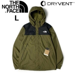 1円～!売切!【正規新品】THE NORTH FACE◆ANTORA JACKET◆マウンテンジャケット US限定 撥水 高機能 防水 キャンプ(L)カーキ 180915-60