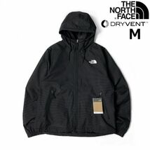 1円～!売切!【正規新品】THE NORTH FACE◆NOVELTY TNF RAIN HOODIE マウンテンパーカー US限定 2023最新 登山(M)黒 ボーダー柄 180915-65_画像2