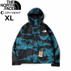 1円～!売切!【正規新品】THE NORTH FACE 86 RETRO MOUNTAIN JACKET マウンテンジャケット US限定 1986 復刻 撥水 防水(XL)青総柄180915-135