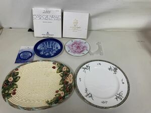 岩 ● WEDGWOOD/ロイヤルコペンハーゲン/HAVILAND/the haldon group/お皿 食器 ブランド食器 洋食器 まとめて 4枚セット