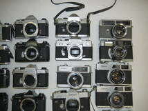 411 フィルムカメラ 24台 まとめ MF レンジファインダー PENTAX S2/SL/KM/SPF/ME/Canon FTｂ/FX/COSINA CT1EX/Konica Acom-1/RICOH XR500_画像4