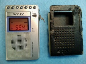 SONY ソニー　ICF-R351　　FM/AMポケットラジオ ★動作品！難あり