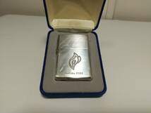 1円開始!スターリングシルバーZIPPO★キリン ファイア 限定5000個STERLING SILVER KIRIN FIRE★1999年製 使用品 ベロア箱、保証書 収納袋付_画像1