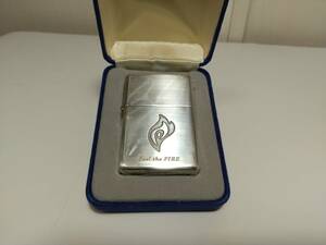 1円開始!スターリングシルバーZIPPO★キリン ファイア 限定5000個STERLING SILVER KIRIN FIRE★1999年製 使用品 ベロア箱、保証書 収納袋付