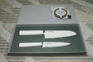 京セラ　 cocochical　ココチカル ギフトセット　clks-262w　セラミックナイフ2本　切れ味が2倍長持ちする新素材刃