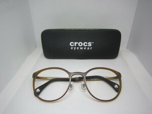 新品 未使用 クロックス CROCS メガネ 眼鏡 CF1011 50□21-140 21J※デモレンズ無し