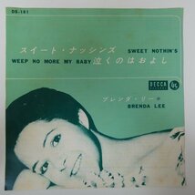 47036324;【国内盤/7inch】ブレンダ・リー Brenda Lee / スイート・ナッシンズ Sweet Nothin's / 泣くのはおよし_画像1