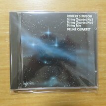 034571163765;【CD】DELME STRING QUARTET / SIMPSON: STRING QUARTETS 3,6 & STRING TRIO_画像1