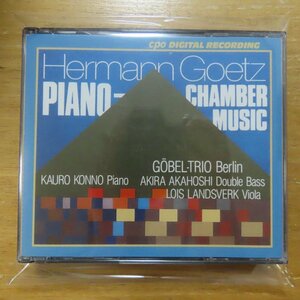 41076781;【2CD/独盤/CPO】GOBEL TRIO BERLIN / GOETZ:PIANO CHAMBER MUSIC