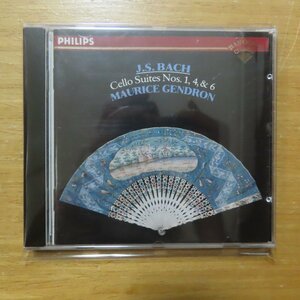 028942249424;【CD/西独盤/蒸着仕様】GENDRON / BACH: CELLO SUITES NOS. 1,4,6