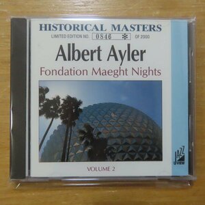 41077502;【CD/2000枚限定/シリアルナンバー入】ALBERT AYLER / FONDATION MAEGHT NIGHTS(VOL.2)　JAZZVIEW-005