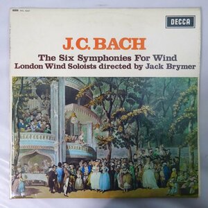19056861;【英DECCA/SXL/ED2初出！】ジャック・ブライマー J.C.バッハ/木管の為の交響曲集