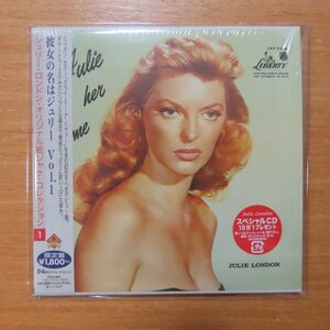 4988006879577;【24bitリマスター/CD】ジュリー・ロンドン / 彼女の名はジュリー Vol.1(紙ジャケット仕様)　TOCJ-9661