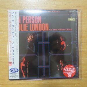 4988006879782;【24bitリマスター/CD】ジュリー・ロンドン / イン・パーソン・アット・ジ・アメリカーナ(紙ジャケット仕様)　TOCJ-9682