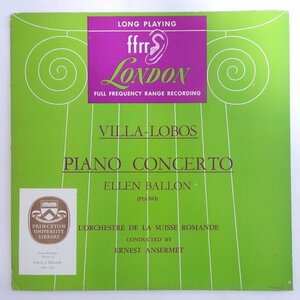19056971;【英LONDON/厚フラット】エレン・バロン/アンセルメ ヴィラ・ロボス/ピアノ協奏曲
