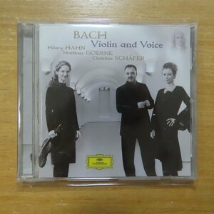 41078540;【CD】HAHN, LIEBREICH etc. / Bach: Violin & Voice