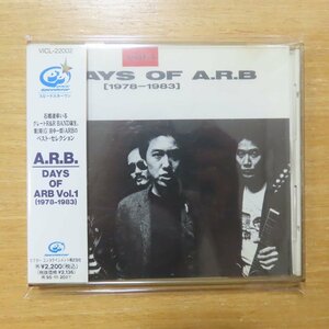 4988002284788;【CD】A.R.B. / DAYS OF ARB(1978-1983)VOL.1　VICL-22002