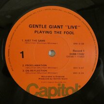 46051668;【US盤/見開き/2LP】Gentle Giant / Playing The Fool_画像3