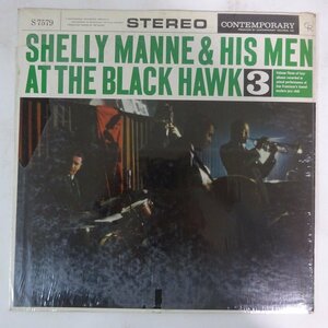 11174852;【US盤/Contemporary/艶緑ラベル/深溝/シュリンク付き】Shelly Manne & His Men / At The Black Hawk, Vol. 3