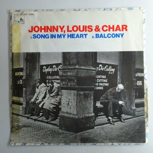 10015632;【国内盤/プロモ白ラベル/7inch】JOHNNY,LOUIS & CHAR / Song In My Heart / Balcony