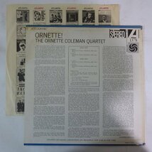 11175267;【US盤/Atlantic/黒ファン/コーティングジャケ】The Ornette Coleman Quartet / Ornette!_画像2