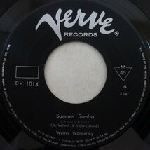 10015928;【国内盤/日本グラモフォン/ペラジャケ/7inch】Walter Wanderley ワルター・ワンダレイ / Summer Samba サマー・サンバ_画像3