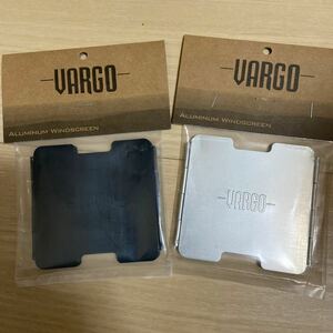 バーゴ　VARGO ウィンド　スクリーン　黒またはシルバー　新品　刻印入り　米国正規品