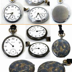 懐中時計 10点まとめて Ж ENICAR EMPIRE ELGIN Revival KRONE Watex JAL 他 アンティーク ヴィンテージ 含む ▲ジャンクの画像4