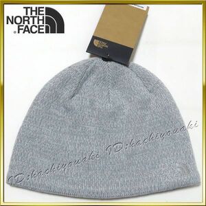 The North Face 新品 ノースフェイス 刺繍ロゴ ウールビーニー キャップ サイズフリー ライトグレーヘザー メンズ レディース ニット帽