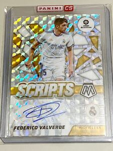 Federico Valverde 2021-22 Panini Mosaic La Liga Soccer Real Madrid auto 直筆サイン レアルマドリード バルベルデ 