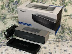 ★☆★ BOSE sound link mini Bluetooth スピーカー★☆★ ジャンク品★☆★　(純正充電クレードル、ACアダプター付属) ★☆★