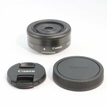 キヤノン Canon 単焦点広角レンズ EF-M22mm F2 STM ミラーレス一眼対応 キヤノン EFマウント ブラック、黒色_画像5