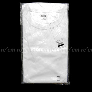 国内正規品新品タグ付★UNIQLO U 2019 19 AW FW クルーネックT 半袖 00 WHITE XXL サイズ 未開封 Tシャツ ホワイト オンライン 限定サイズの画像2