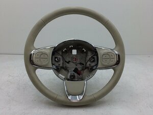  leather to coil! Fiat 500 FIAT 500 ABA-31209 312E steering wheel steering wheel steering gear switch attaching trim 243