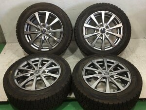 8～9分山 ダンロップ WINTERMAXX 185/60R15 84Q 2019年 CLAIRE 15x6J +45 5H 114.3 ハブ径72mm 4本 スタッドレスタイヤ