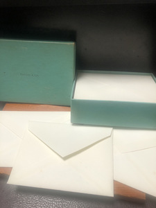 【TIFFANY ＆Co封筒　メッセージ】保管品　箱入り 中古　開封済み　手紙【23/11 TY-P引】