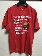 UNIQLO(ユニクロ) - UT ビッグマック 50周年 マクドナルド グラフィックT（半袖）Tシャツ Mサイズ 赤色 新品 未使用品 人気完売 販売終了品_画像1